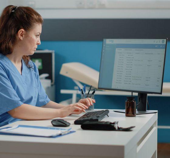 Doctorlane technical specialist collaborating on clinical workflow system